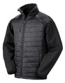 Heren Softshell Jas Result Recycled Compass Padded Zwart